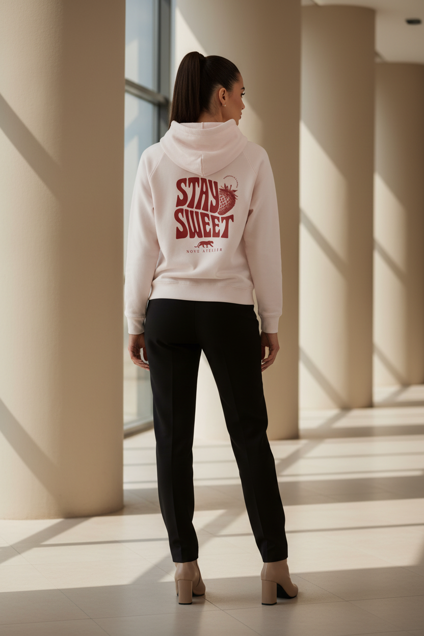 Nové Atelier Stay Sweet Strawberry Hoodie